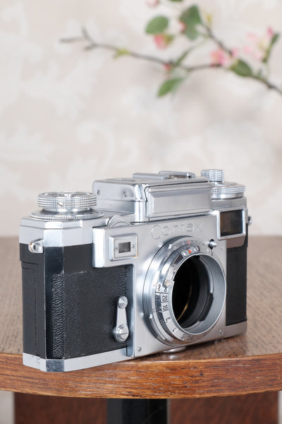1953 Zeiss Ikon Contax IIIa, with lens and original leather case. CLA'd, Freshly Serviced! - Zeiss-Ikon- Petrakla Classic Cameras