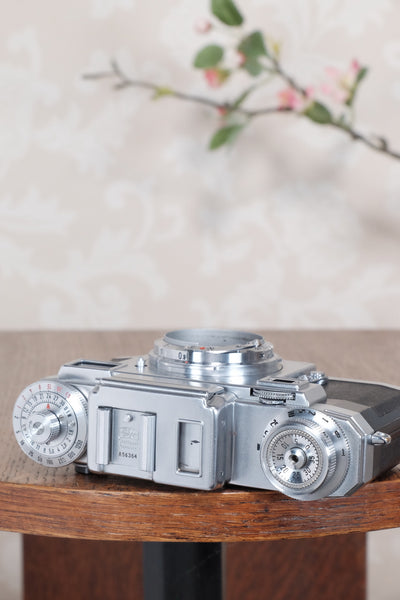 1953 Zeiss Ikon Contax IIIa, with lens and original leather case. CLA'd, Freshly Serviced! - Zeiss-Ikon- Petrakla Classic Cameras