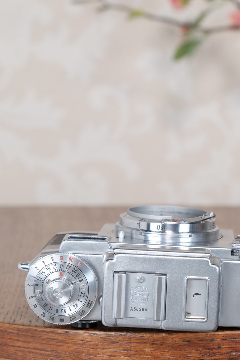 1953 Zeiss Ikon Contax IIIa, with lens and original leather case. CLA'd, Freshly Serviced! - Zeiss-Ikon- Petrakla Classic Cameras