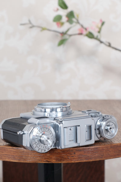 1953 Zeiss Ikon Contax IIIa, with lens and original leather case. CLA'd, Freshly Serviced! - Zeiss-Ikon- Petrakla Classic Cameras