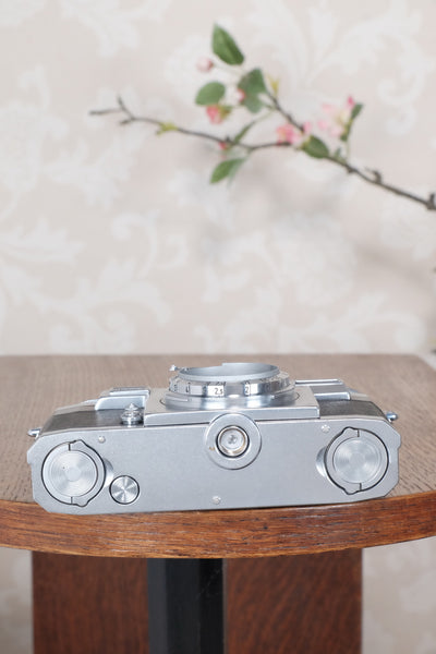 1953 Zeiss Ikon Contax IIIa, with lens and original leather case. CLA'd, Freshly Serviced! - Zeiss-Ikon- Petrakla Classic Cameras