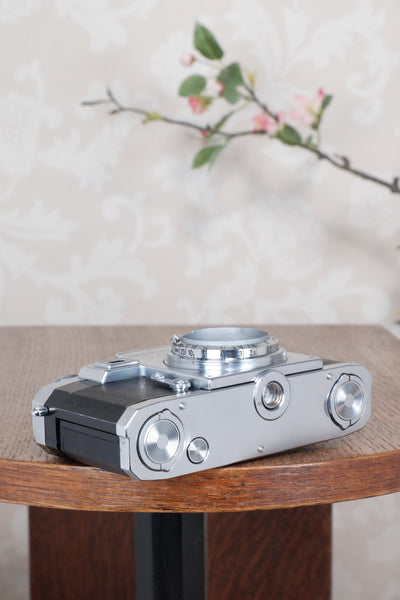 1953 Zeiss Ikon Contax IIIa, with lens and original leather case. CLA'd, Freshly Serviced! - Zeiss-Ikon- Petrakla Classic Cameras