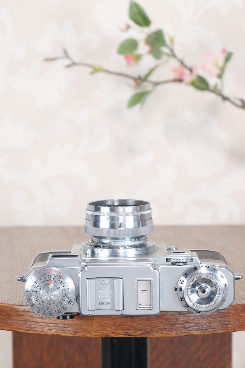 1953 Zeiss Ikon Contax IIIa, with lens and original leather case. CLA'd, Freshly Serviced! - Zeiss-Ikon- Petrakla Classic Cameras