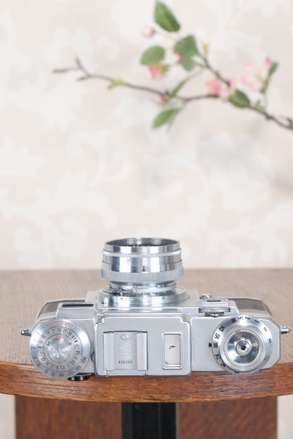 1953 Zeiss Ikon Contax IIIa, with lens and original leather case. CLA'd, Freshly Serviced! - Zeiss-Ikon- Petrakla Classic Cameras