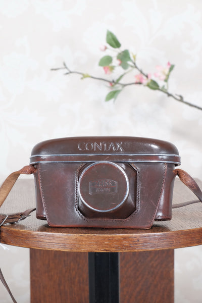 1953 Zeiss Ikon Contax IIIa, with lens and original leather case. CLA'd, Freshly Serviced! - Zeiss-Ikon- Petrakla Classic Cameras