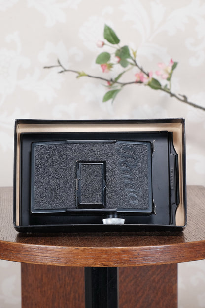 New Old Stock, Rada 120 Roll-film Back for Voigtlander Bergheil Cameras - Rada- Petrakla Classic Cameras