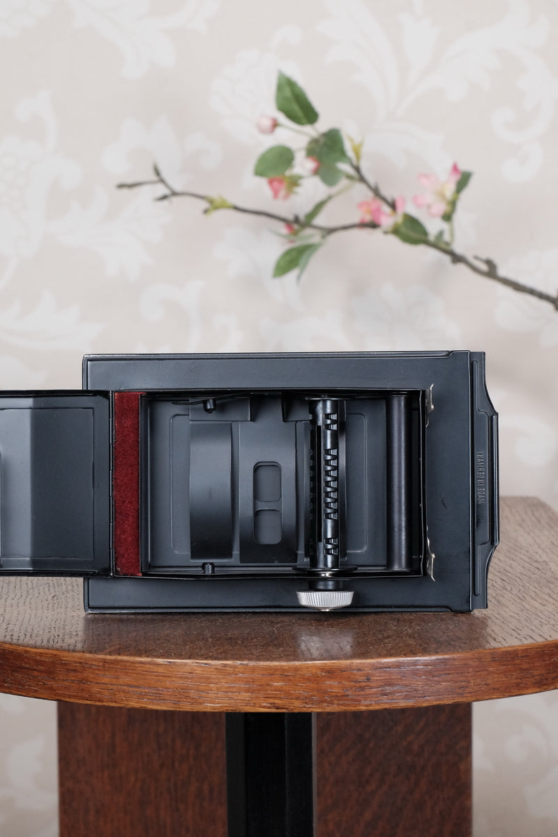 New Old Stock, Rada 120 Roll-film Back for Voigtlander Bergheil Cameras - Rada- Petrakla Classic Cameras