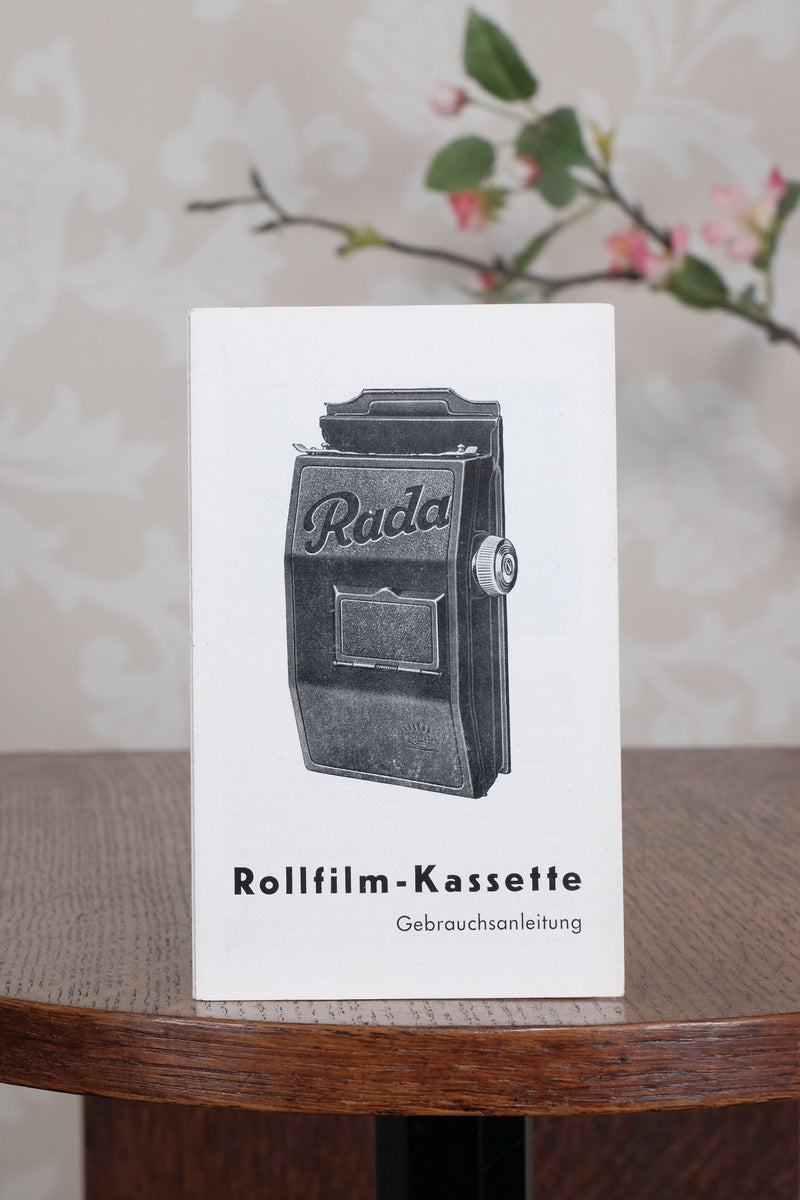 New Old Stock, Rada 120 Roll-film Back for Voigtlander Bergheil Cameras - Rada- Petrakla Classic Cameras
