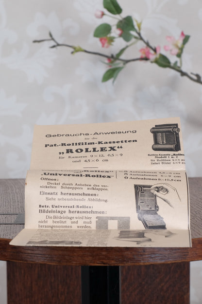 Rollex-Patent 120 Roll-film Back for the 6x9 Voigtlander Bergheil Camera - Rollex- Petrakla Classic Cameras