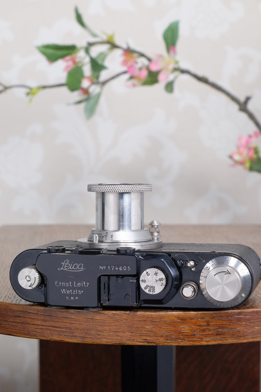 SUPERB! 1935 BLACK LEITZ LEICA II with Nickel Elmar and leather case, Freshly Serviced CLA'd!