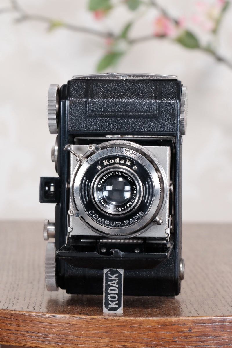 THE ORIGINAL FIRST VERSION, 1934 Black Kodak (Nagel) Retina, model 117, CLA'd, Freshly Serviced! - Kodak- Petrakla Classic Cameras