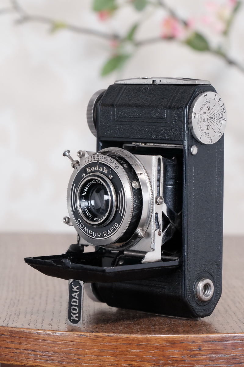 THE ORIGINAL FIRST VERSION, 1934 Black Kodak (Nagel) Retina, model 117, CLA'd, Freshly Serviced! - Kodak- Petrakla Classic Cameras