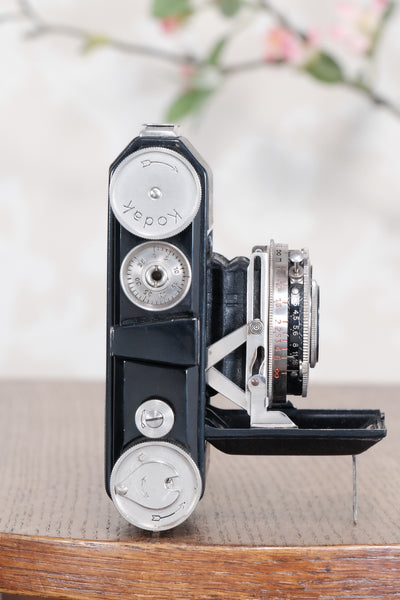 THE ORIGINAL FIRST VERSION, 1934 Black Kodak (Nagel) Retina, model 117, CLA'd, Freshly Serviced! - Kodak- Petrakla Classic Cameras
