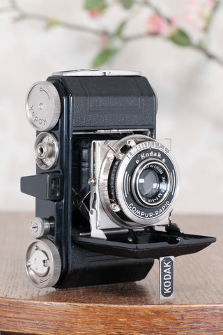 THE ORIGINAL FIRST VERSION, 1934 Black Kodak (Nagel) Retina, model 117, CLA'd, Freshly Serviced! - Kodak- Petrakla Classic Cameras