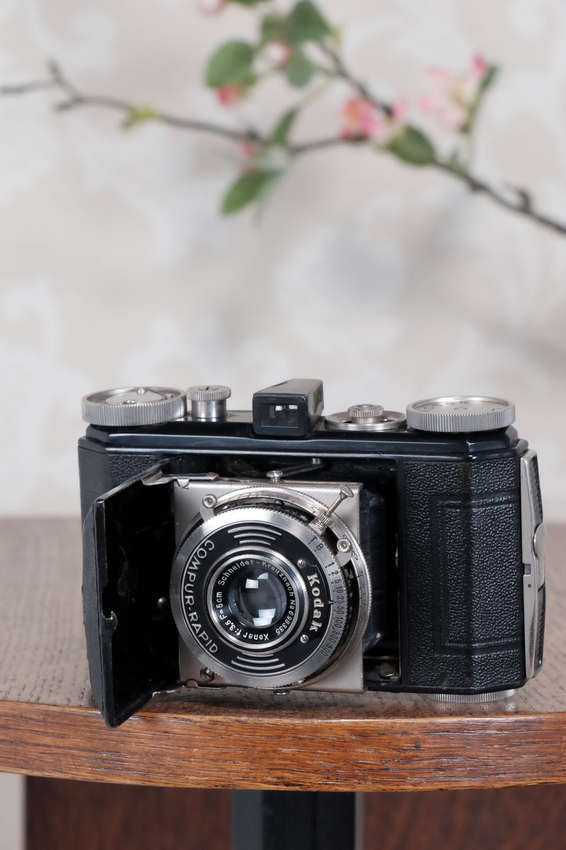 THE ORIGINAL FIRST VERSION, 1934 Black Kodak (Nagel) Retina, model 117, CLA'd, Freshly Serviced! - Kodak- Petrakla Classic Cameras