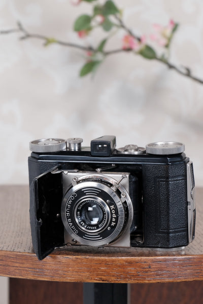 THE ORIGINAL FIRST VERSION, 1934 Black Kodak (Nagel) Retina, model 117, CLA'd, Freshly Serviced! - Kodak- Petrakla Classic Cameras