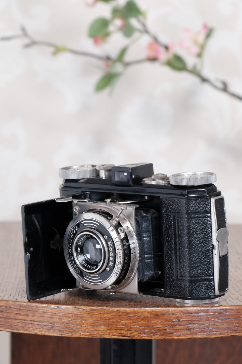 THE ORIGINAL FIRST VERSION, 1934 Black Kodak (Nagel) Retina, model 117, CLA'd, Freshly Serviced! - Kodak- Petrakla Classic Cameras