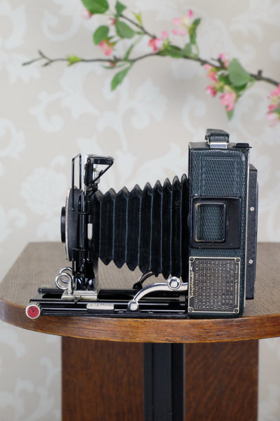 1933 Voigtlander Bergheil - The rare GREEN Luxus version, Heliar lens & 6x9 120 roll-film back. CLA’d. Freshly serviced! - Voigtlander- Petrakla Classic Cameras