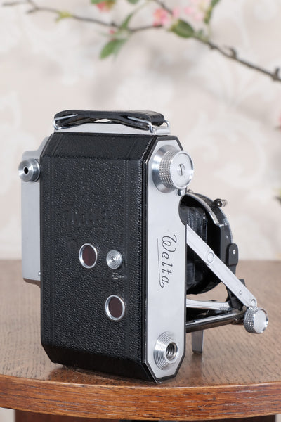 1940 WELTA WELTUR, 6x6 Medium format, Coupled Rangefinder Camera, CLA'd, FRESHLY SERVICED! - Welta- Petrakla Classic Cameras