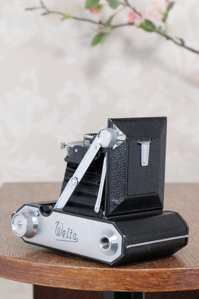 1940 WELTA WELTUR, 6x6 Medium format, Coupled Rangefinder Camera, CLA'd, FRESHLY SERVICED! - Welta- Petrakla Classic Cameras