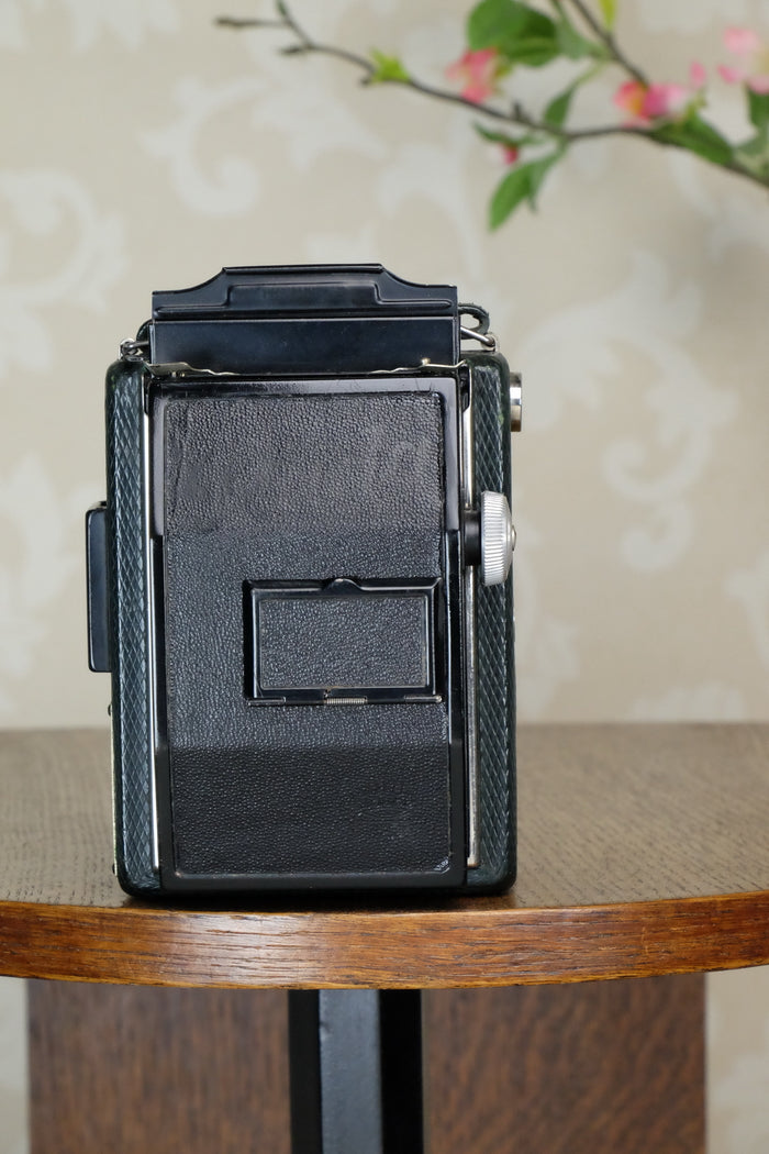 1933 Voigtlander Bergheil - The rare GREEN Luxus version, Heliar lens & 6x9 120 roll-film back. CLA’d. Freshly serviced! - Voigtlander- Petrakla Classic Cameras