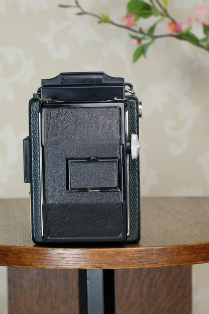 1933 Voigtlander Bergheil - The rare GREEN Luxus version, Heliar lens & 6x9 120 roll-film back. CLA’d. Freshly serviced! - Voigtlander- Petrakla Classic Cameras
