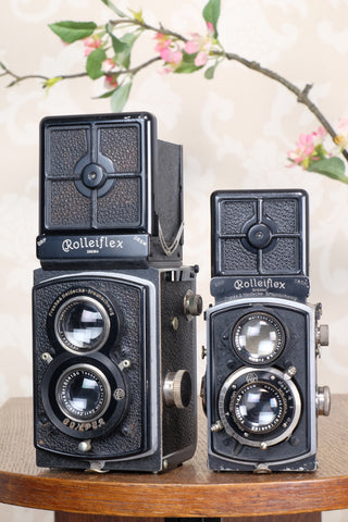 Rare! 1932 4x4 Baby Rolleiflex with 2.8/60mm Tessar, Freshly Serviced, CLA’d