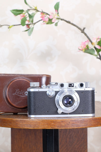 Near Mint!  1938 Leitz Leica III with coated Elmar lens, Freshly Serviced CLA'd!