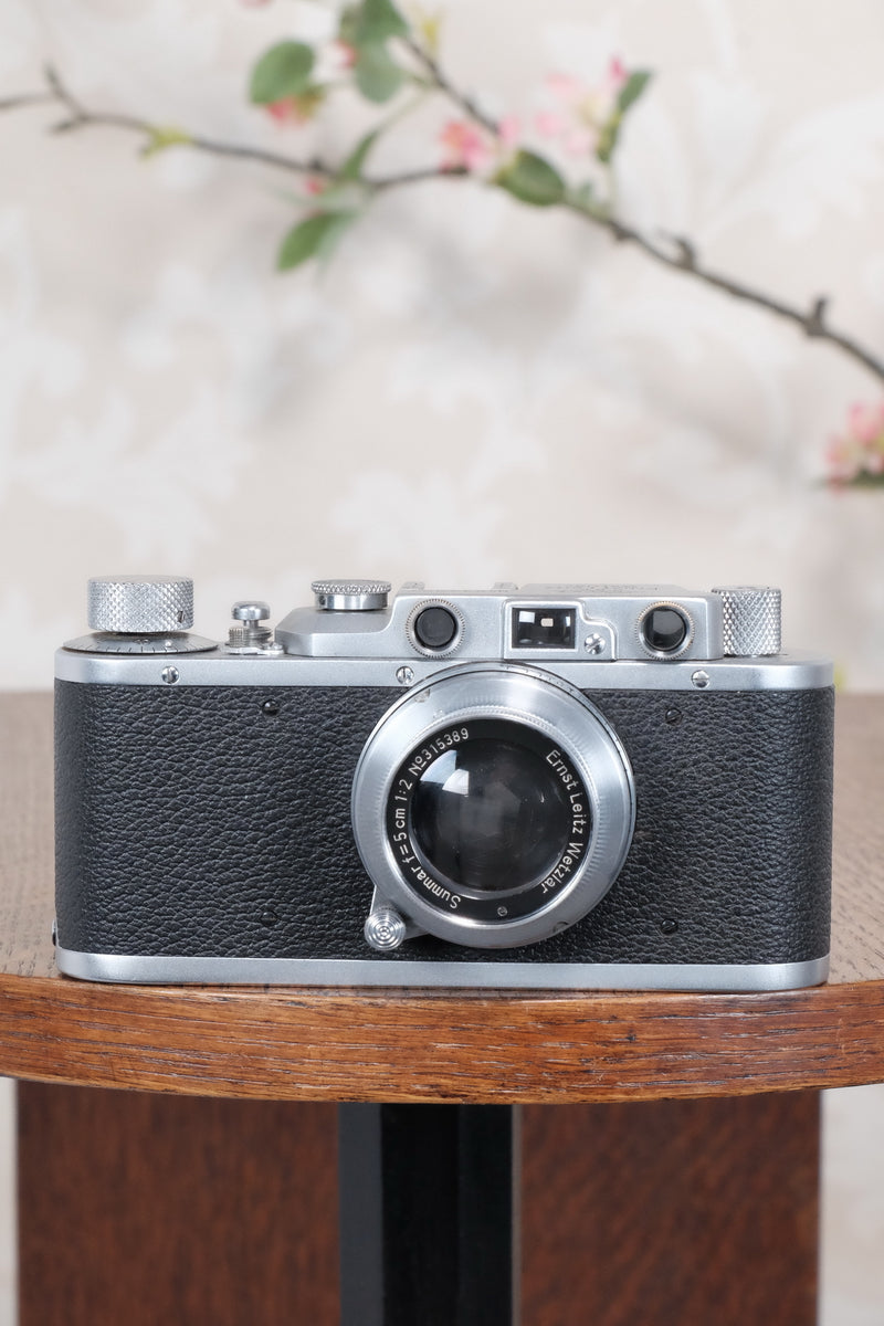 1936 Leitz Leica II with lens, Freshly Serviced CLA'd! - Leitz- Petrakla Classic Cameras