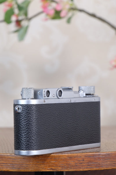 Near Mint!  1938 Leitz Leica III with coated Elmar lens, Freshly Serviced CLA'd!