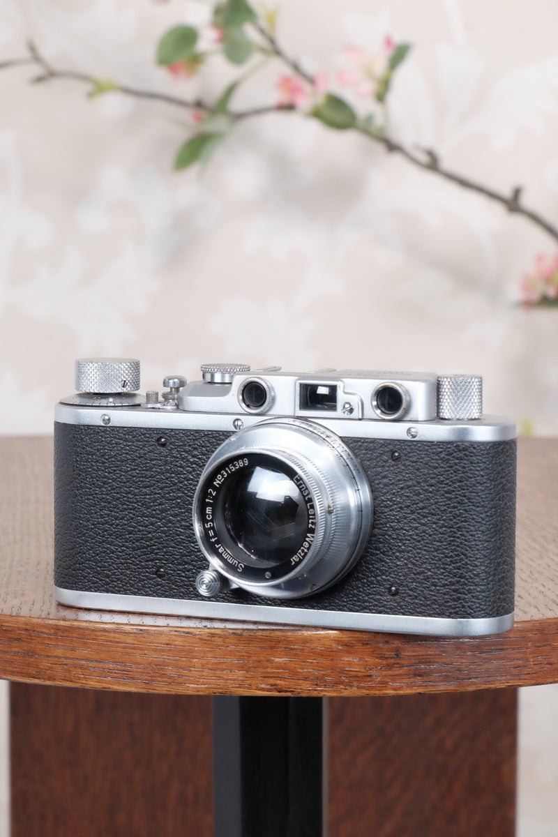 1936 Leitz Leica II with lens, Freshly Serviced CLA'd! - Leitz- Petrakla Classic Cameras