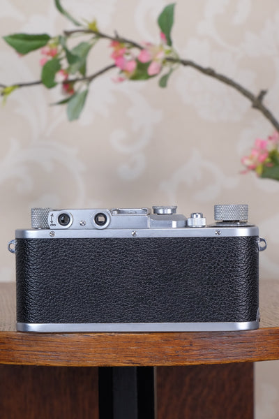 Near Mint!  1938 Leitz Leica III with coated Elmar lens, Freshly Serviced CLA'd!