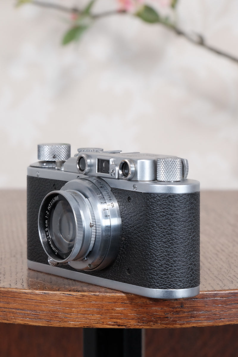 1936 Leitz Leica II with lens, Freshly Serviced CLA'd! - Leitz- Petrakla Classic Cameras