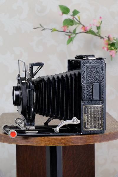 1931 Voigtlander 9x12 Bergheil Camera with HELIAR LENS!  Freshly serviced CLA’d - Voigtlander- Petrakla Classic Cameras