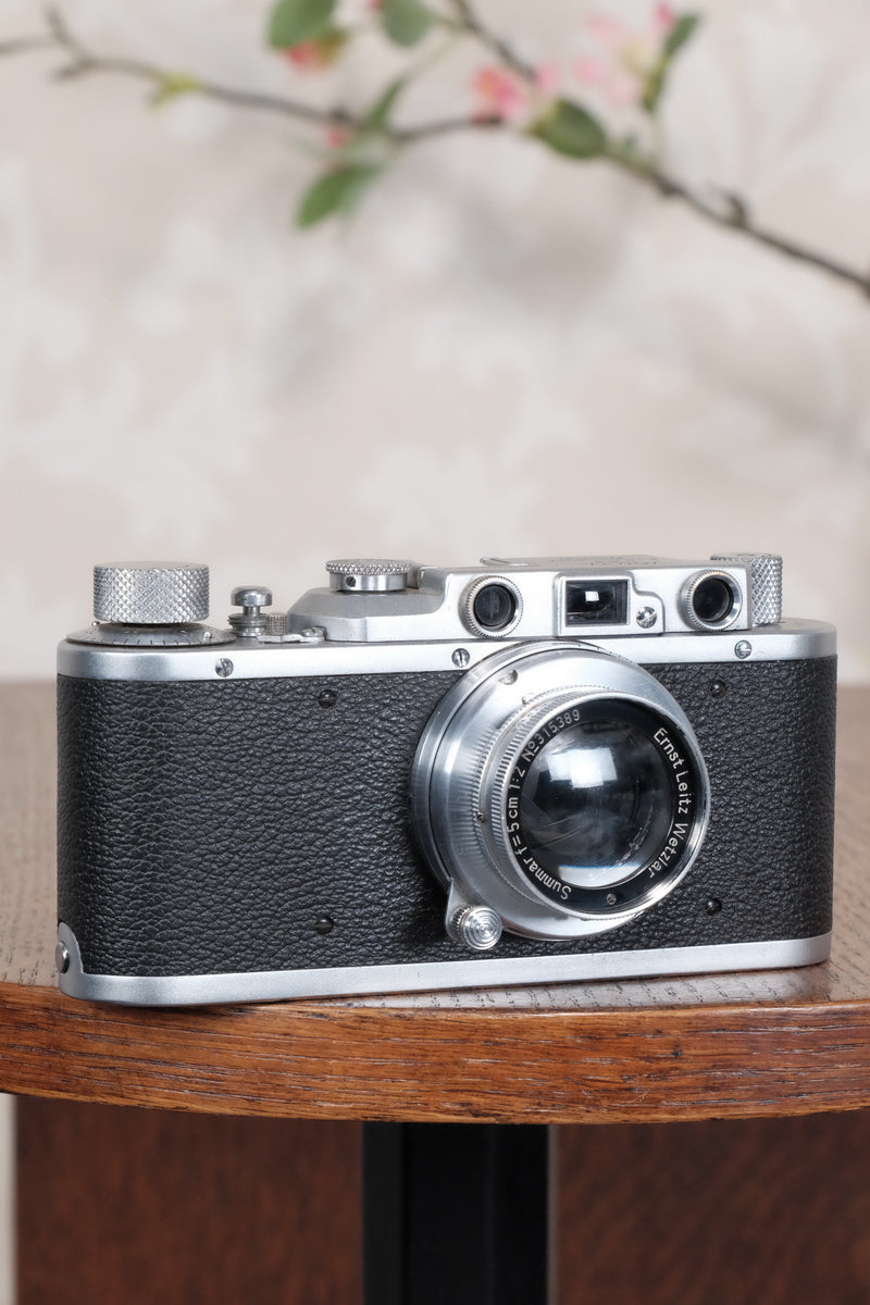 1936 Leitz Leica II with lens, Freshly Serviced CLA'd! - Leitz- Petrakla Classic Cameras