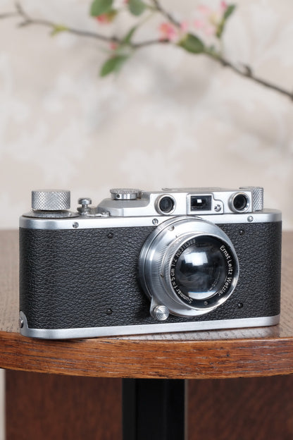 1936 Leitz Leica II with lens, Freshly Serviced CLA'd! - Leitz- Petrakla Classic Cameras