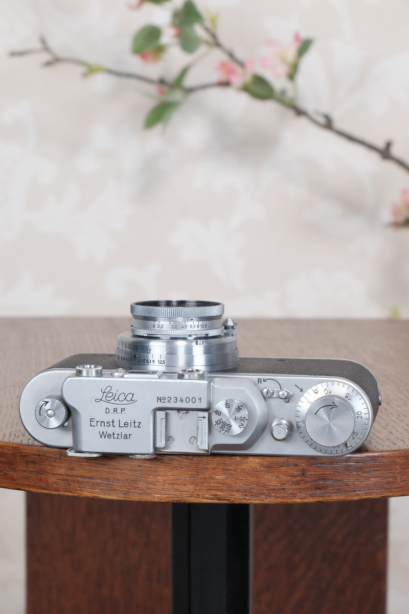 1936 Leitz Leica II with lens, Freshly Serviced CLA'd! - Leitz- Petrakla Classic Cameras
