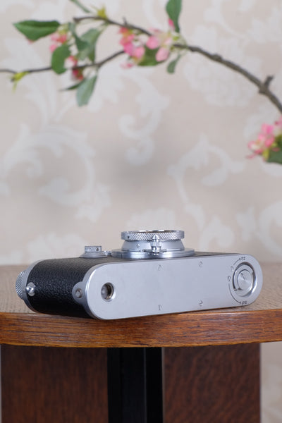 Near Mint!  1938 Leitz Leica III with coated Elmar lens, Freshly Serviced CLA'd!