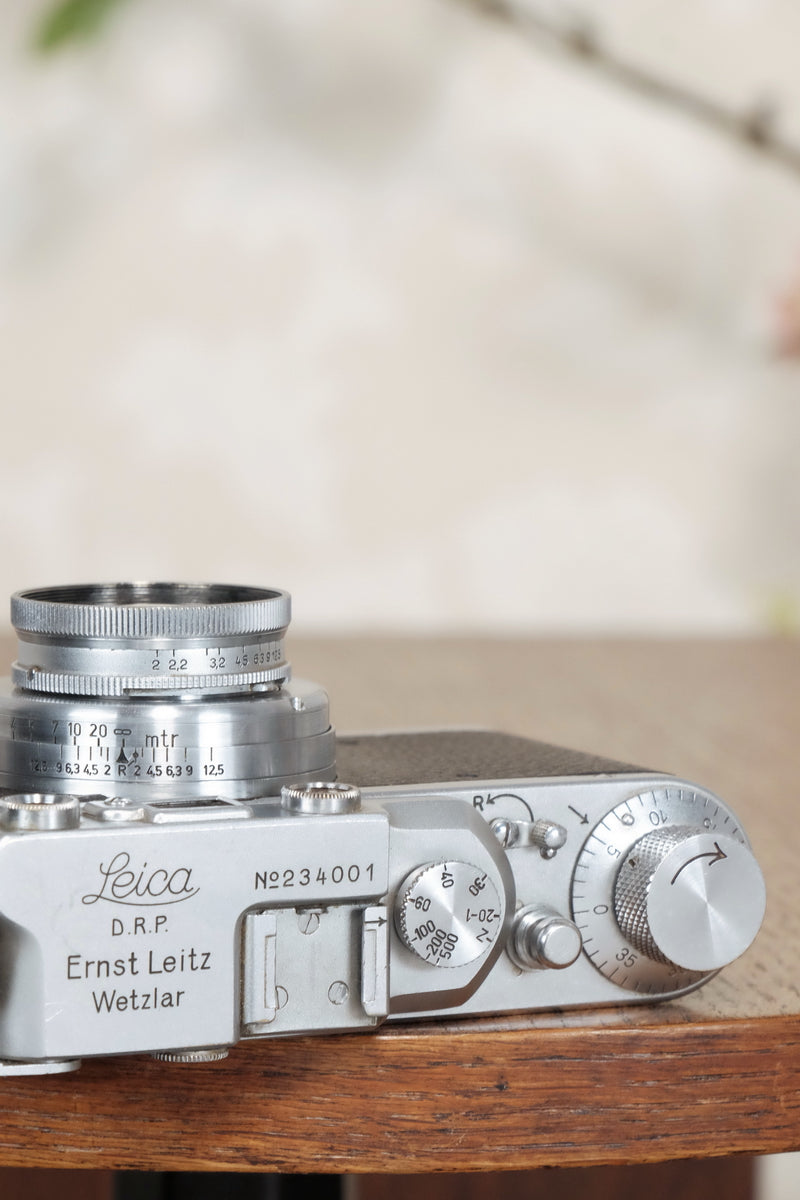 1936 Leitz Leica II with lens, Freshly Serviced CLA'd! - Leitz- Petrakla Classic Cameras