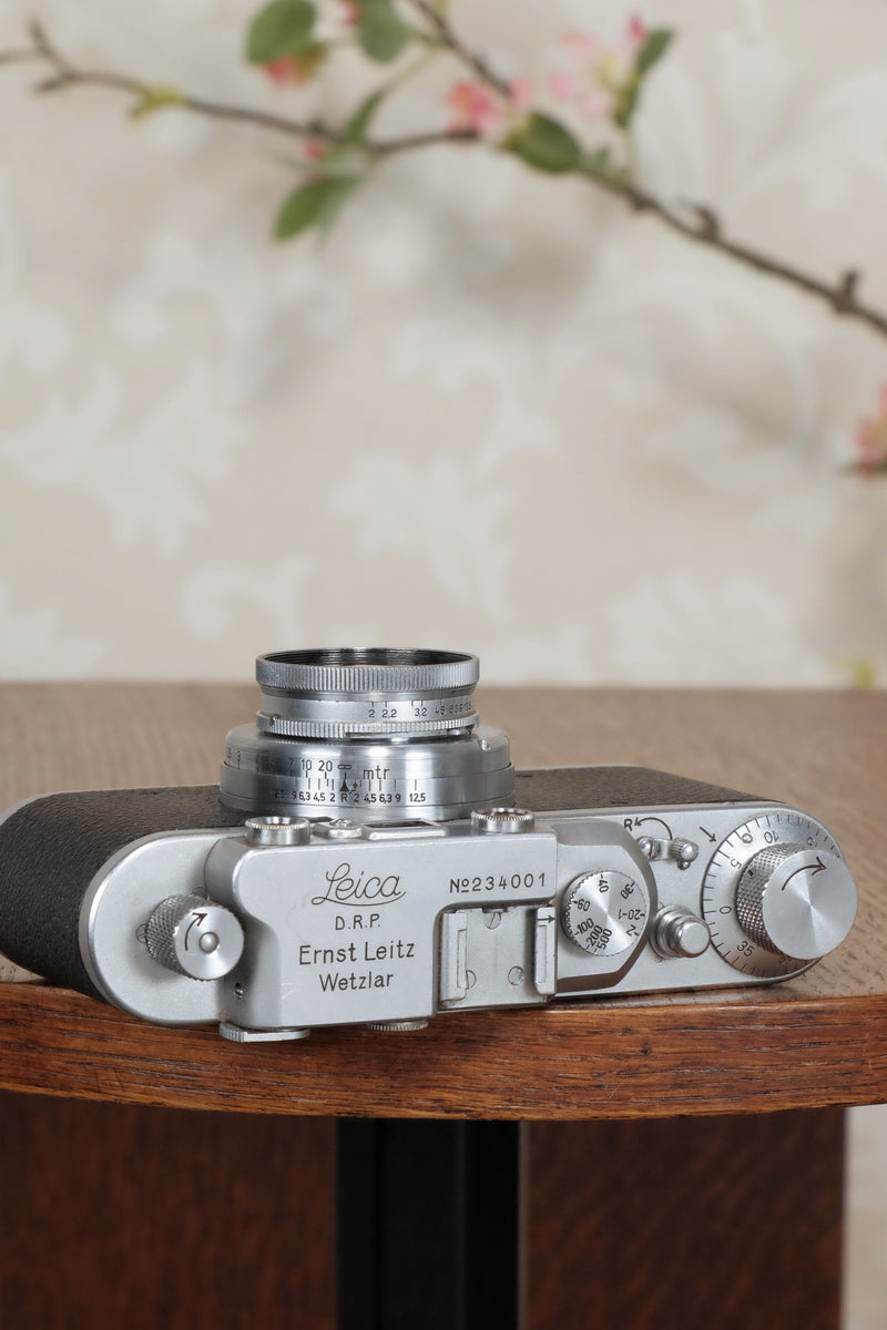 1936 Leitz Leica II with lens, Freshly Serviced CLA'd! - Leitz- Petrakla Classic Cameras