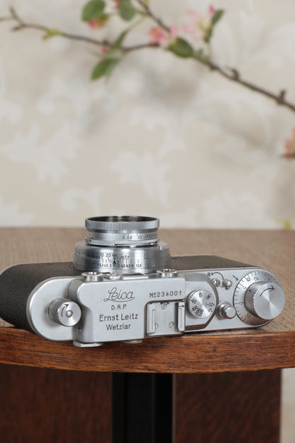 1936 Leitz Leica II with lens, Freshly Serviced CLA'd! - Leitz- Petrakla Classic Cameras