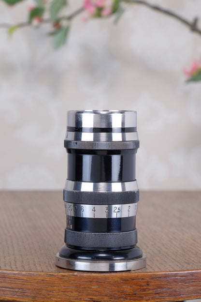 1936 CARL ZEISS Black Lacquer & Nickel 135mm Sonnar lens for Contax I