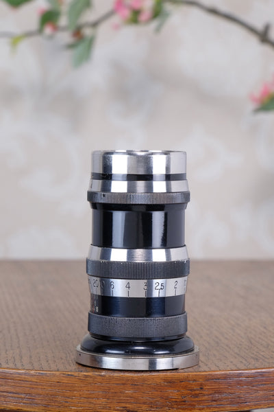 1936 CARL ZEISS Black Lacquer & Nickel 135mm Sonnar lens for Contax I