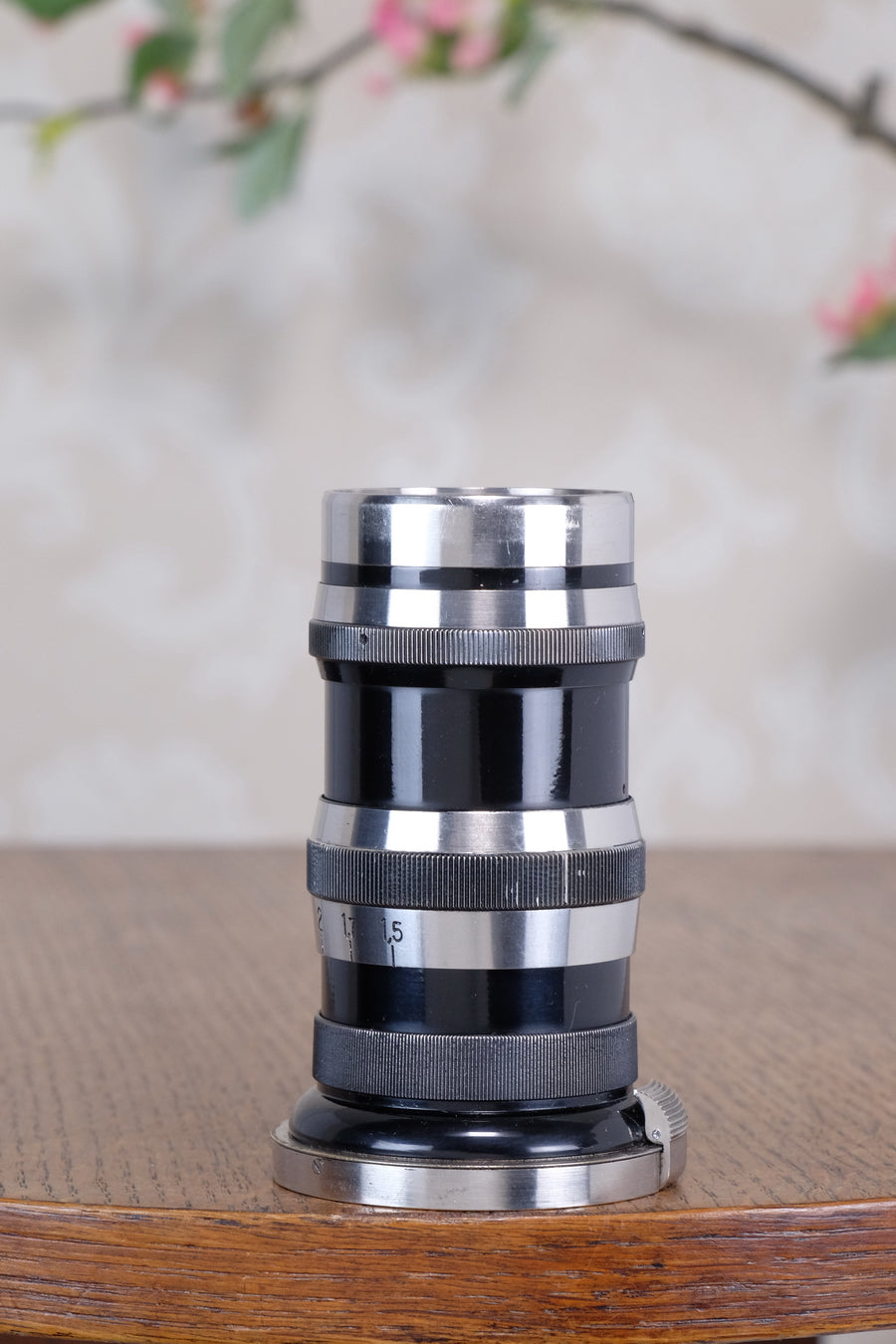 1936 CARL ZEISS Black Lacquer & Nickel 135mm Sonnar lens for Contax I