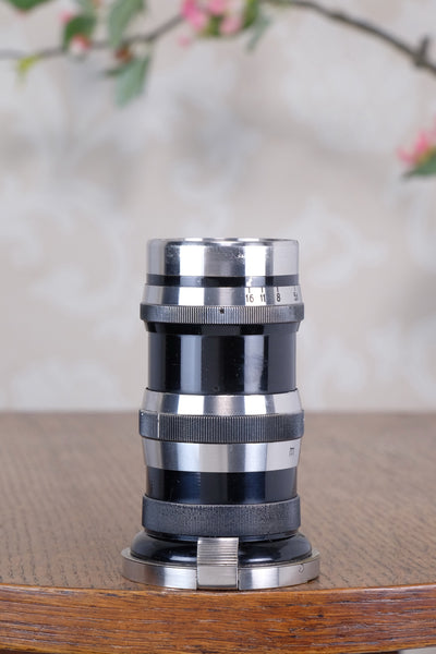 1936 CARL ZEISS Black Lacquer & Nickel 135mm Sonnar lens for Contax I