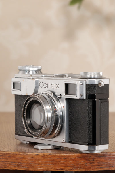 1939 Zeiss Ikon Contax II Body and lens, CLA'd, Freshly Serviced! - Zeiss-Ikon- Petrakla Classic Cameras