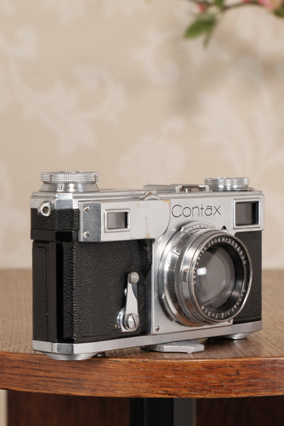 1939 Zeiss Ikon Contax II Body and lens, CLA'd, Freshly Serviced! - Zeiss-Ikon- Petrakla Classic Cameras