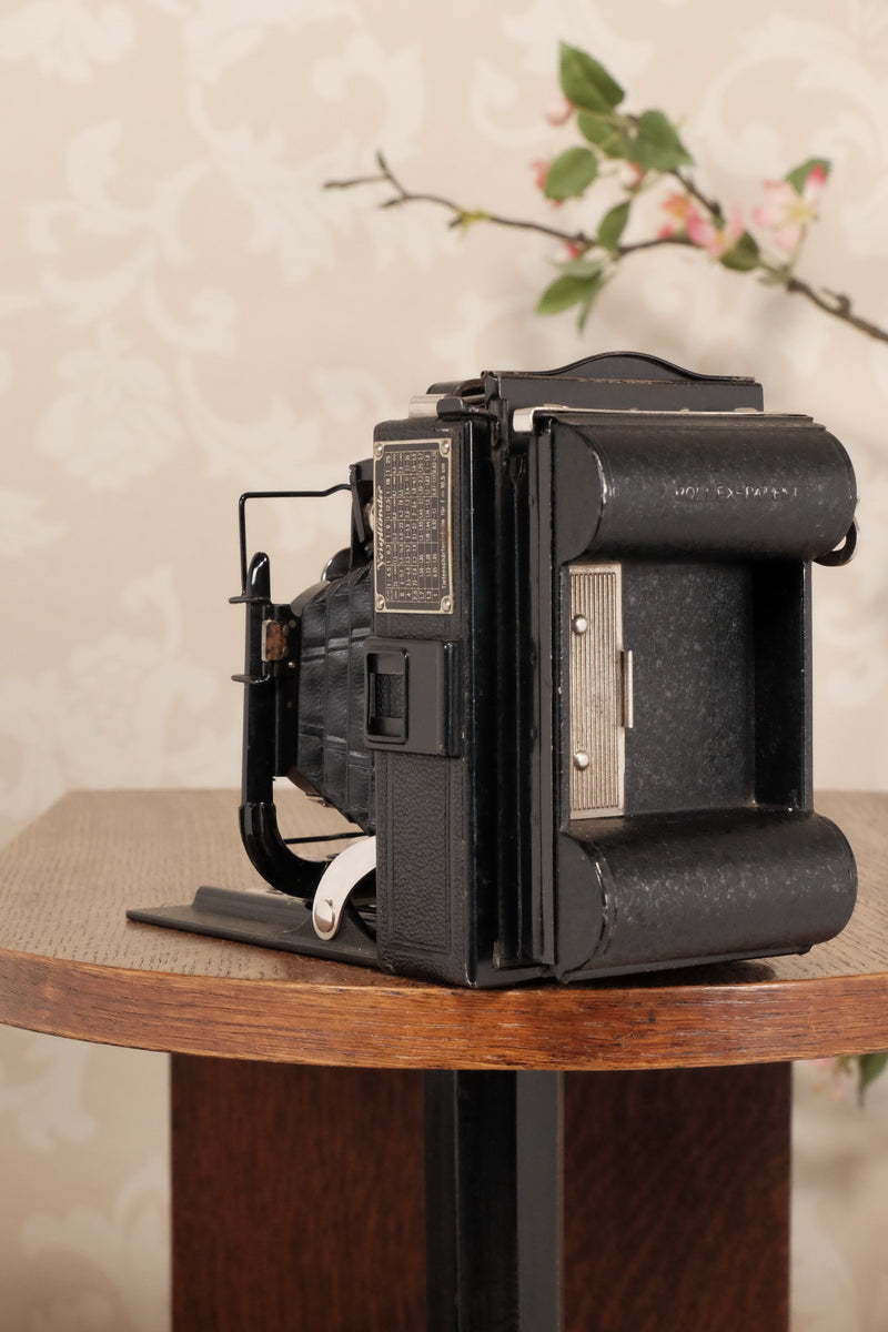 1932 Voigtlander Vag 6x9 Plate Camera and Rollex Patent Roll Film Back. Freshly serviced, CLA’d - Voigtlander- Petrakla Classic Cameras