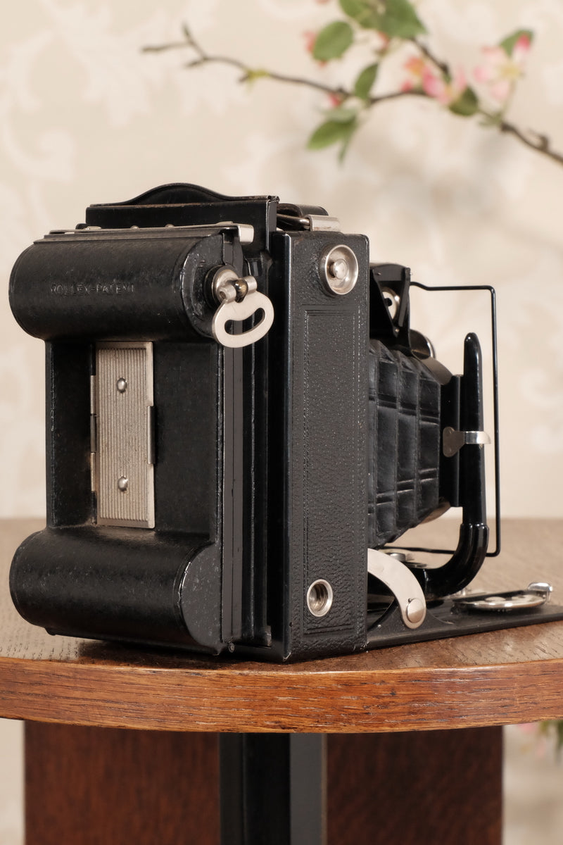 1932 Voigtlander Vag 6x9 Plate Camera and Rollex Patent Roll Film Back. Freshly serviced, CLA’d - Voigtlander- Petrakla Classic Cameras