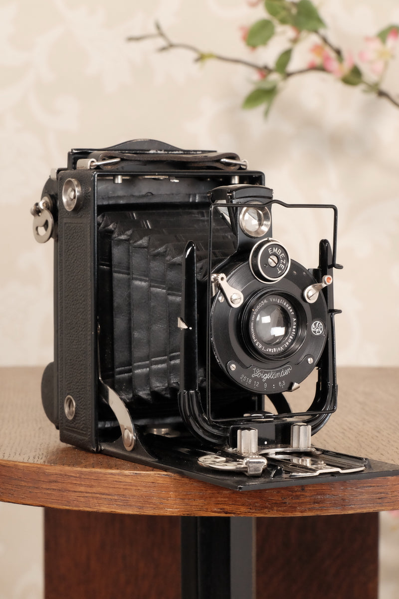 1932 Voigtlander Vag 6x9 Plate Camera and Rollex Patent Roll Film Back. Freshly serviced, CLA’d - Voigtlander- Petrakla Classic Cameras